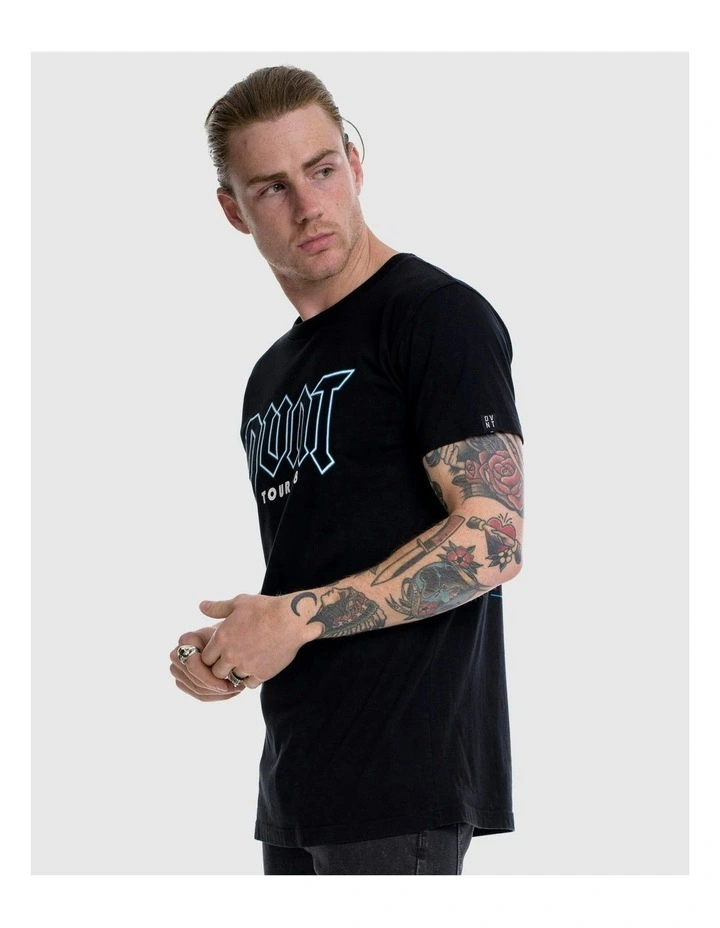 Tour 08 Tee in Black image 4
