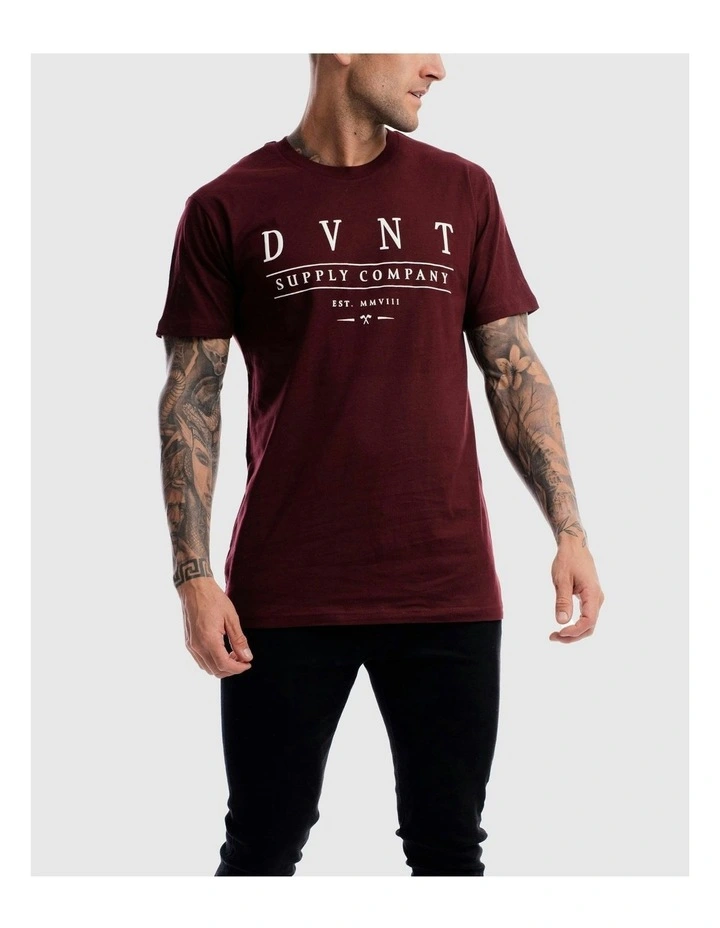Deluxe Tee in Burgundy image 5