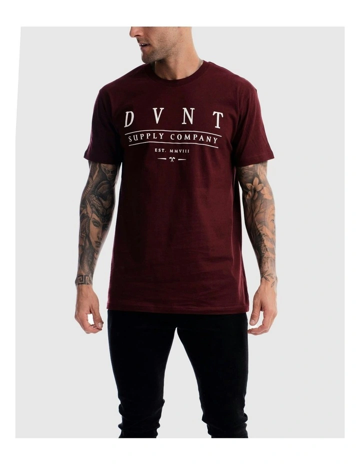 Deluxe Tee in Burgundy image 6