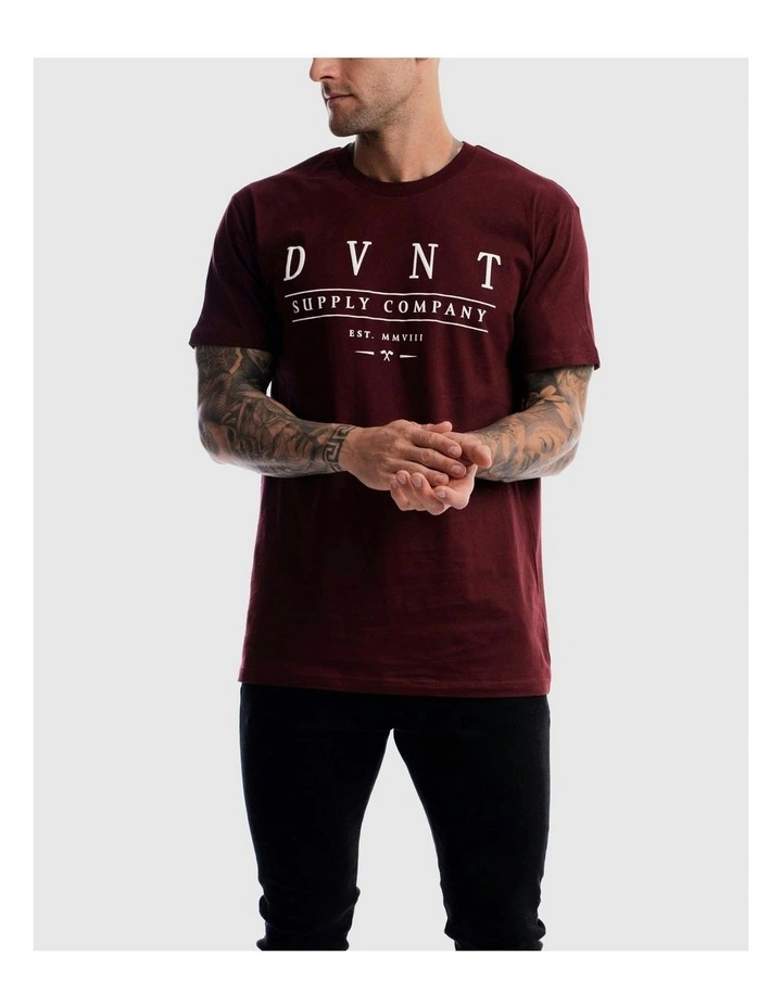 Deluxe Tee in Burgundy image 7
