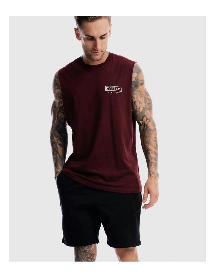 Saxon Rise Tank in Burgundy image 3