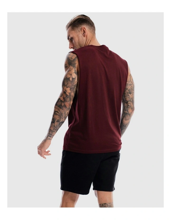 Saxon Rise Tank in Burgundy image 5
