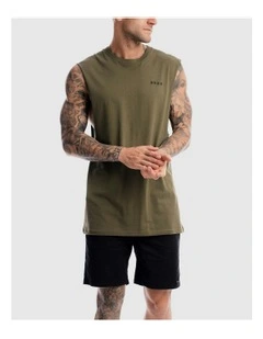 Saxon Rise Tank in Olive