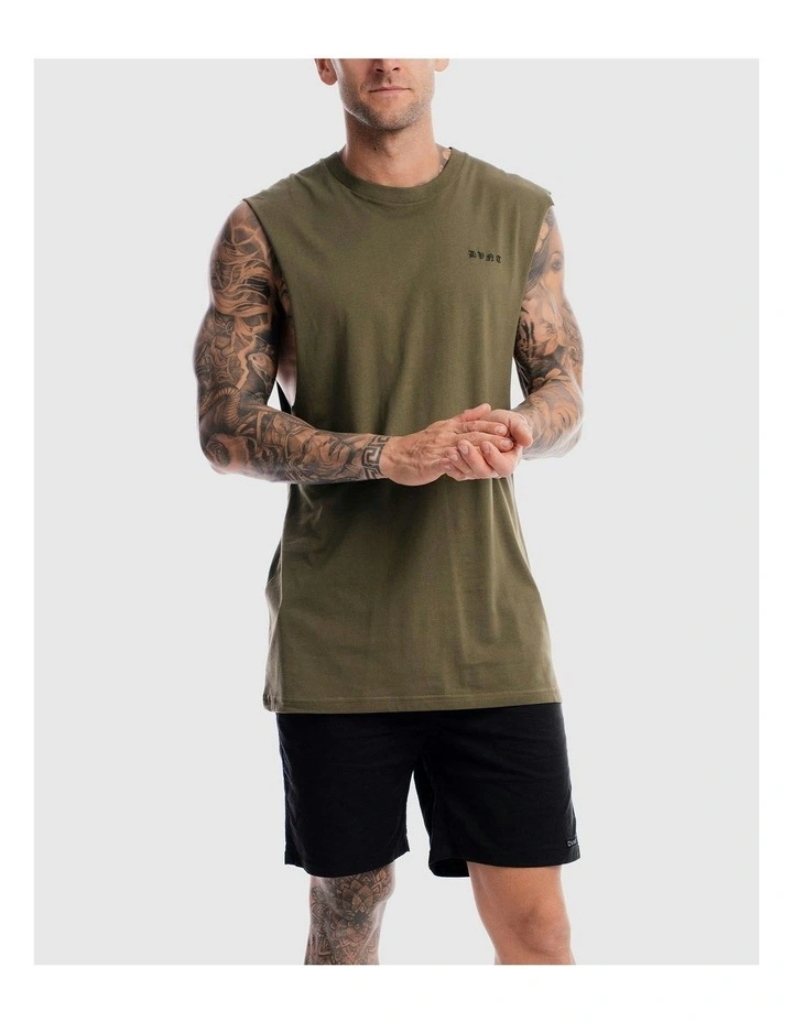 Saxon Rise Tank in Olive image 4