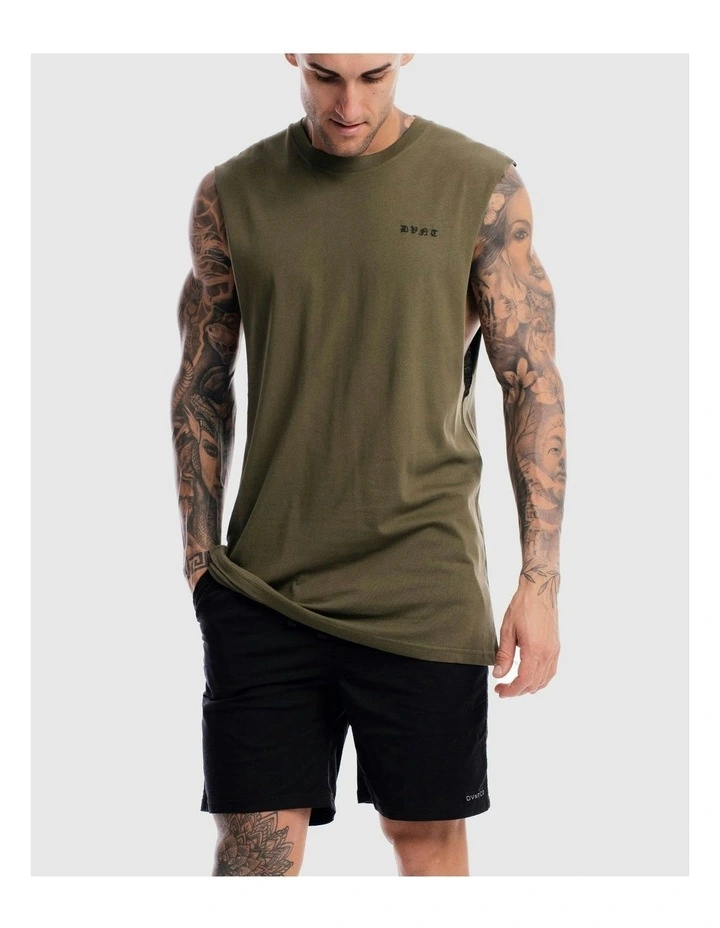 Saxon Rise Tank in Olive image 5