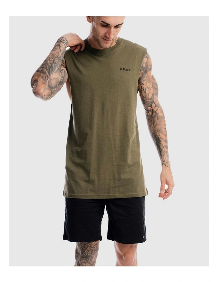 Saxon Rise Tank in Olive image 6
