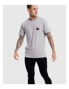 Rose Tee in Grey Marle
