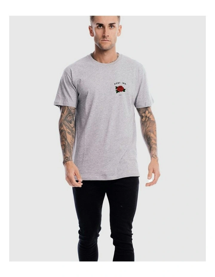 Rose Tee in Grey Marle image 3