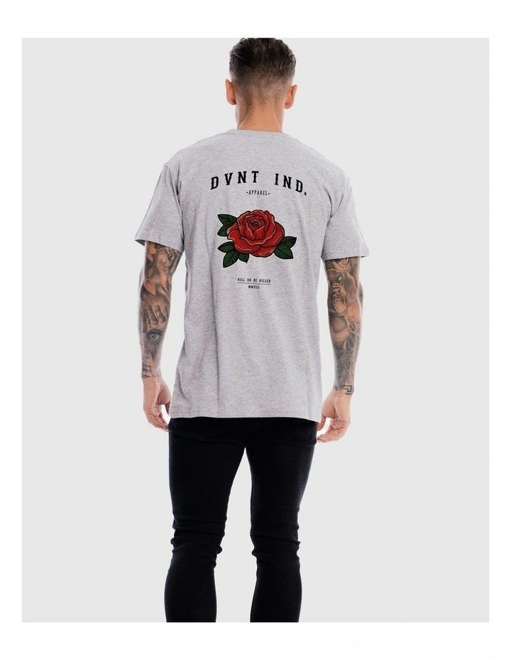 Rose Tee in Grey Marle image 4