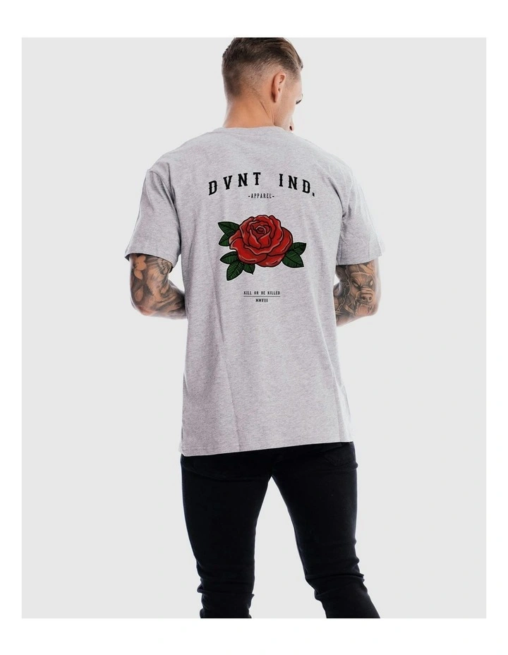 Rose Tee in Grey Marle image 6