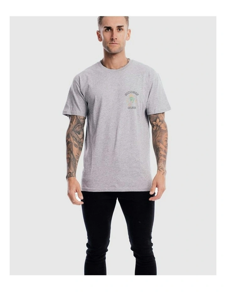 Sinners Club Tee in Grey Marle image 3