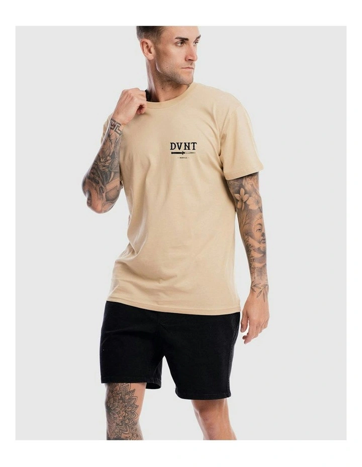 Switchblade Tee in Camel image 1