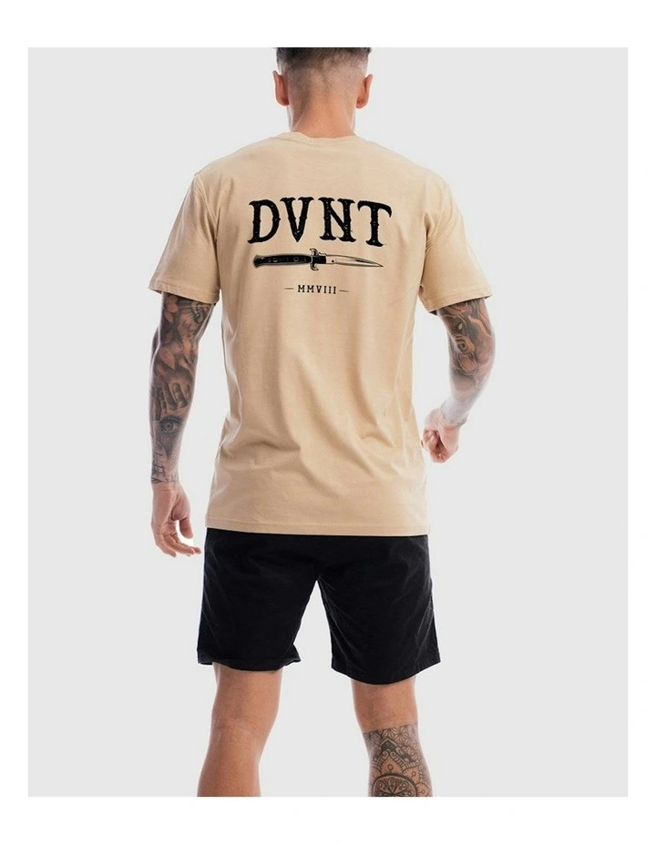 Switchblade Tee in Camel image 2