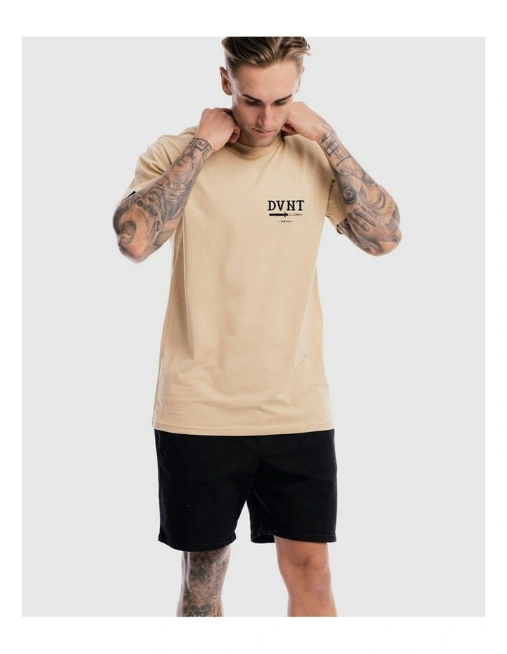 Switchblade Tee in Camel image 3