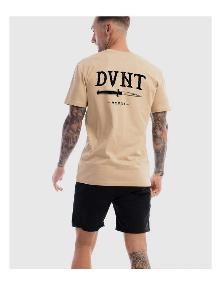 Switchblade Tee in Camel image 4