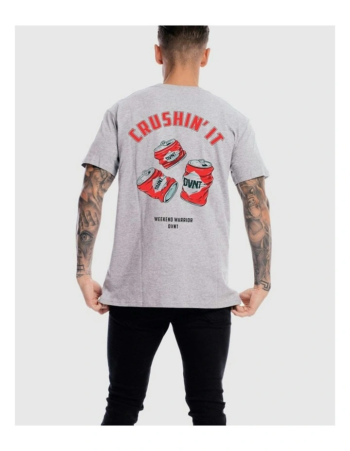 Crushin It Tee in Grey Marle image 2