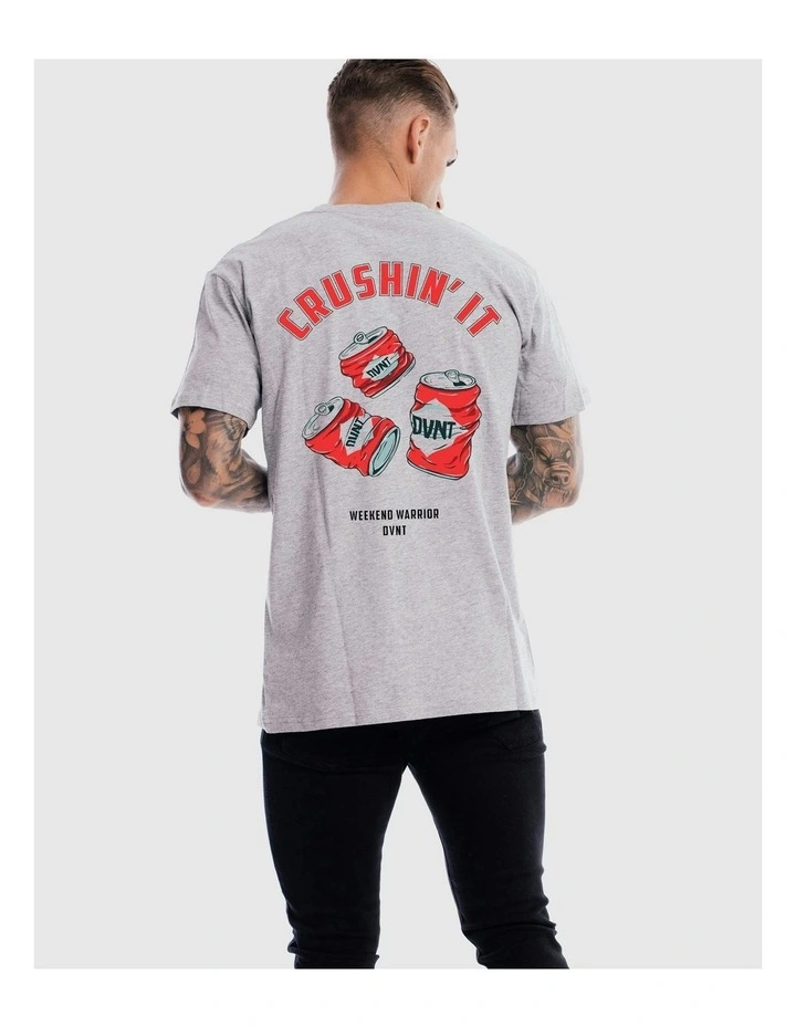 Crushin It Tee in Grey Marle image 4