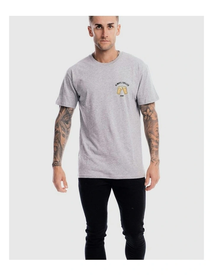 Always Chilled Tee in Grey Marle image 3