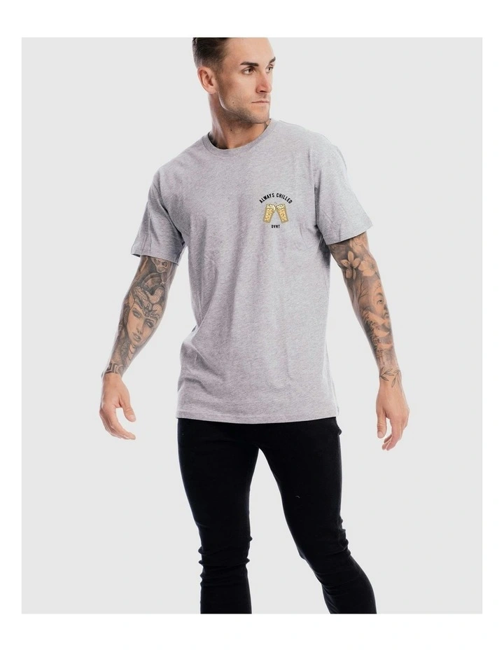 Always Chilled Tee in Grey Marle image 5