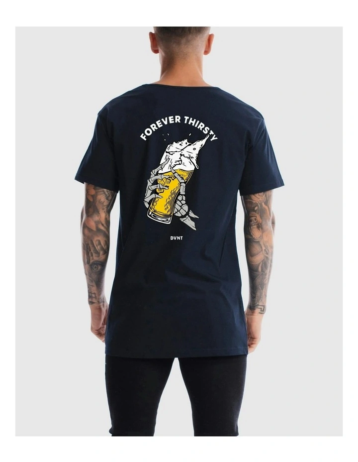 Forever Thirsty Tee in ink image 4