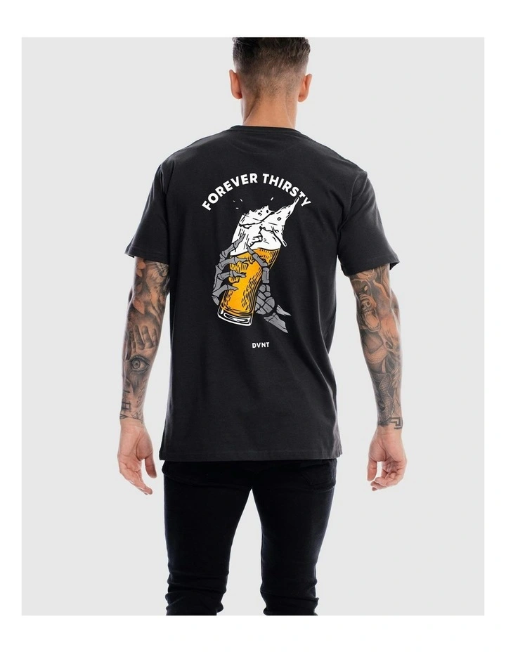 Forever Thirsty Tee in Charcoal image 4