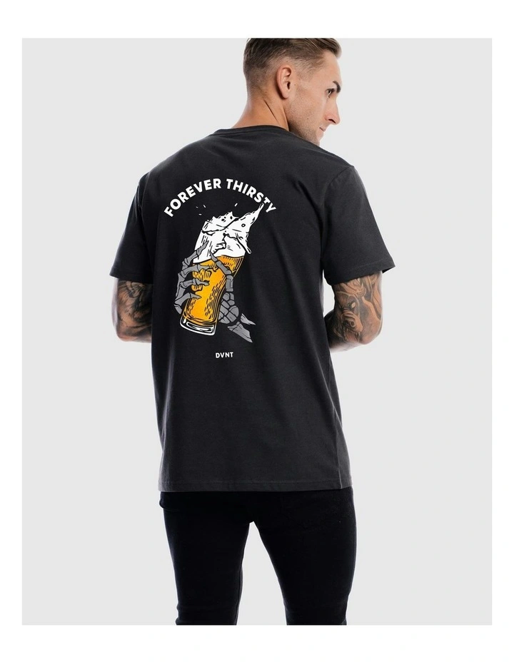 Forever Thirsty Tee in Charcoal image 6