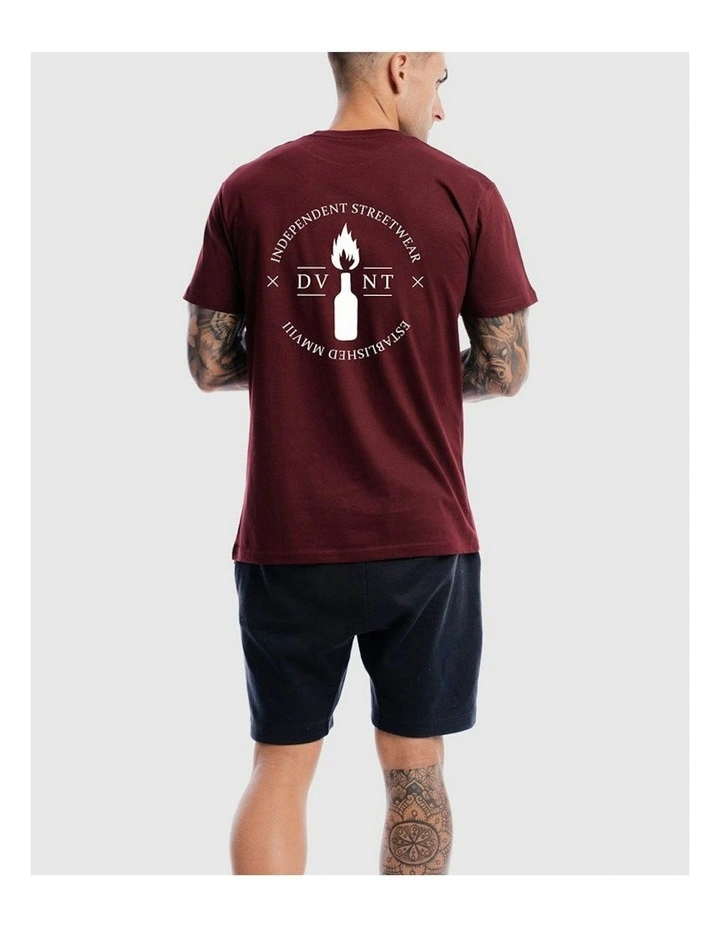 Emblem 2.0 Tee in Burdundy image 2