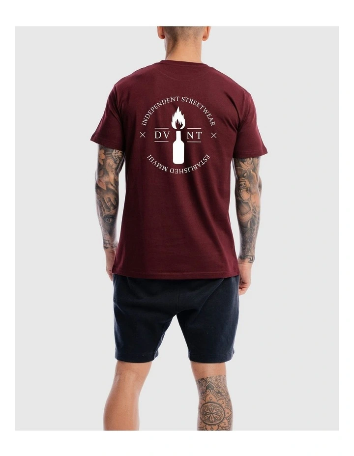 Emblem 2.0 Tee in Burdundy image 4