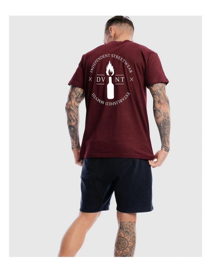 Emblem 2.0 Tee in Burdundy image 5