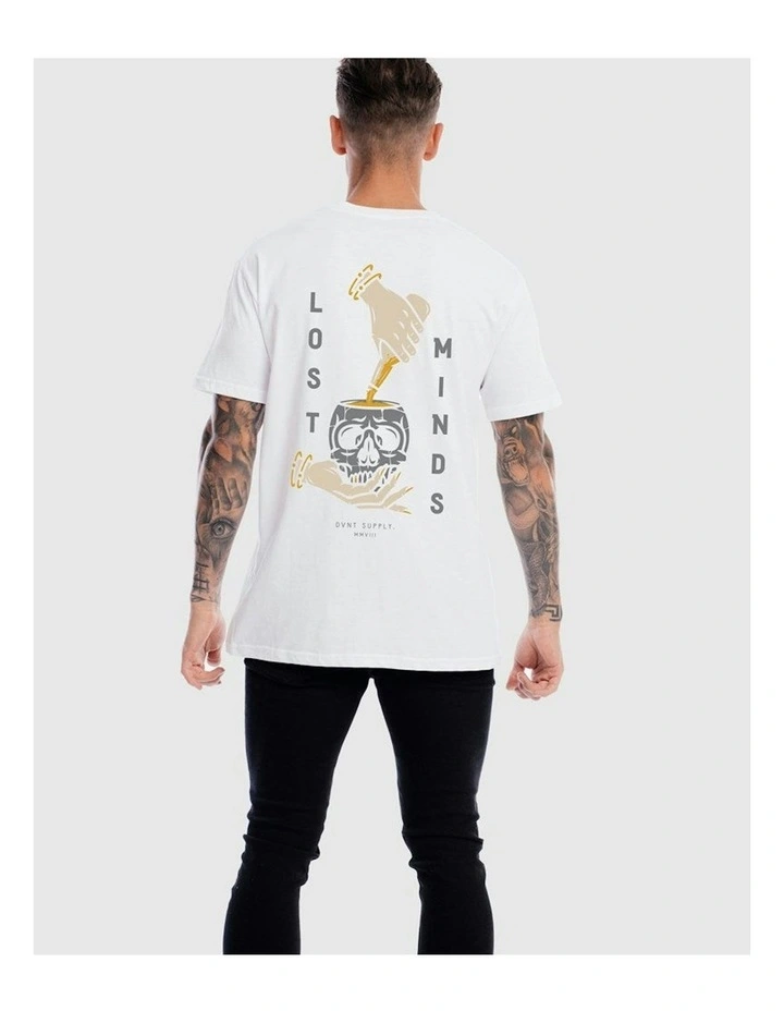 Lost Mind Tee in White image 2