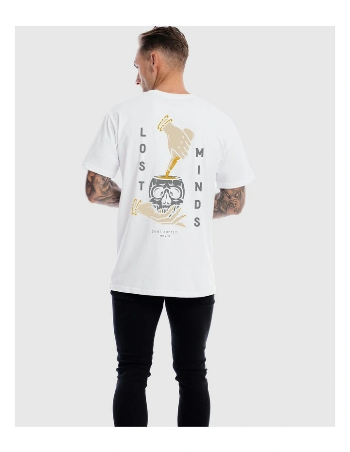Lost Mind Tee in White image 4