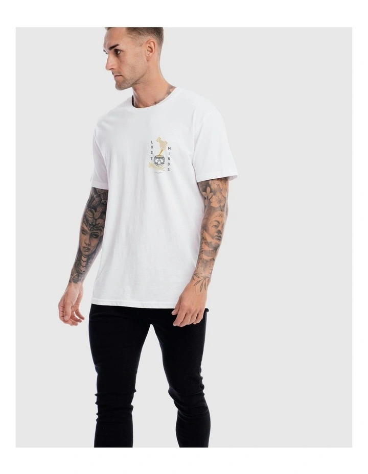 Lost Mind Tee in White image 5