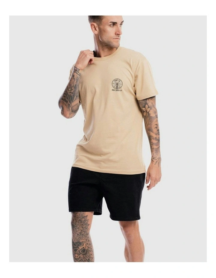 Radio Revolt Tee in Camel image 1