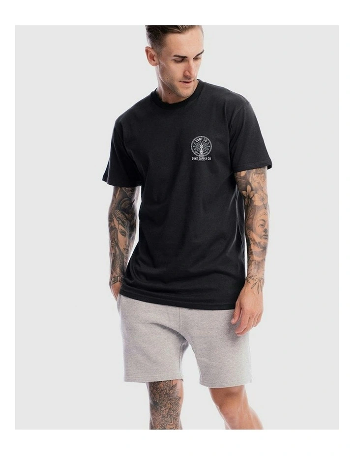 Radio Revolt Tee in Charcoal image 3