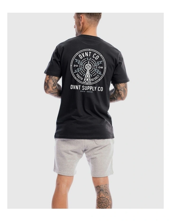 Radio Revolt Tee in Charcoal image 6