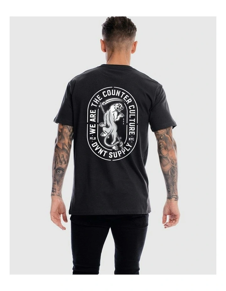 Panther Tee in Charcoal image 2