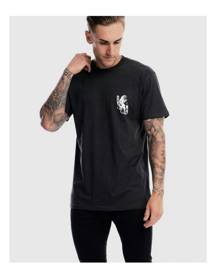 Panther Tee in Charcoal image 3