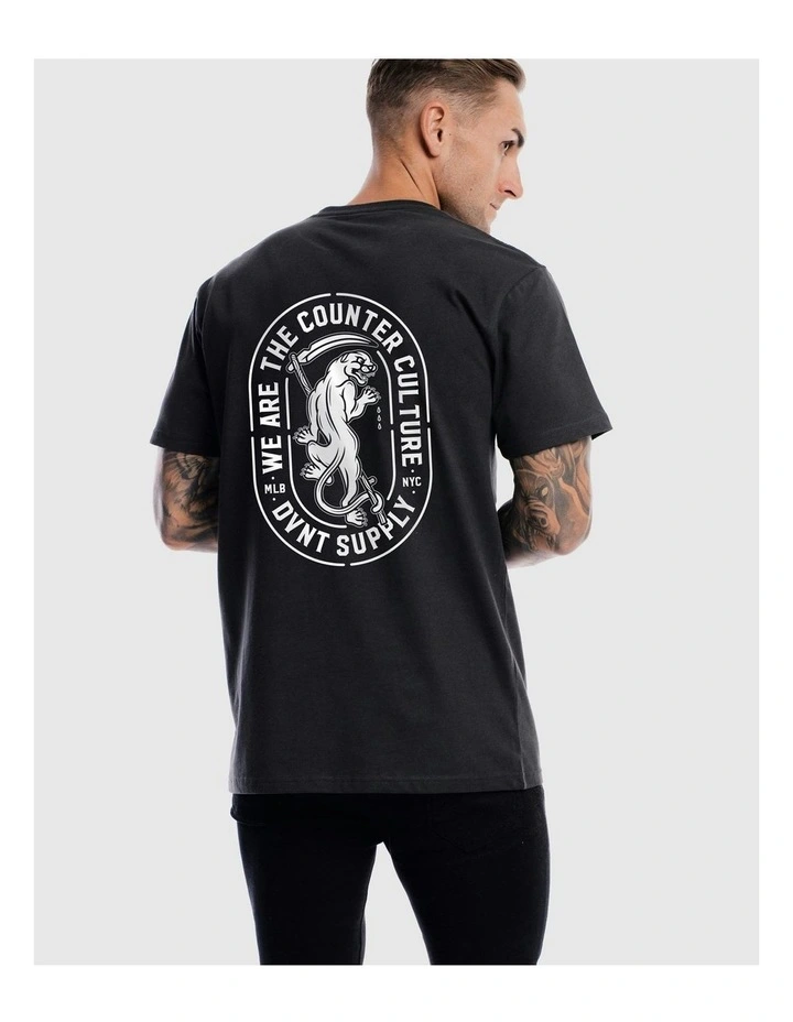 Panther Tee in Charcoal image 4
