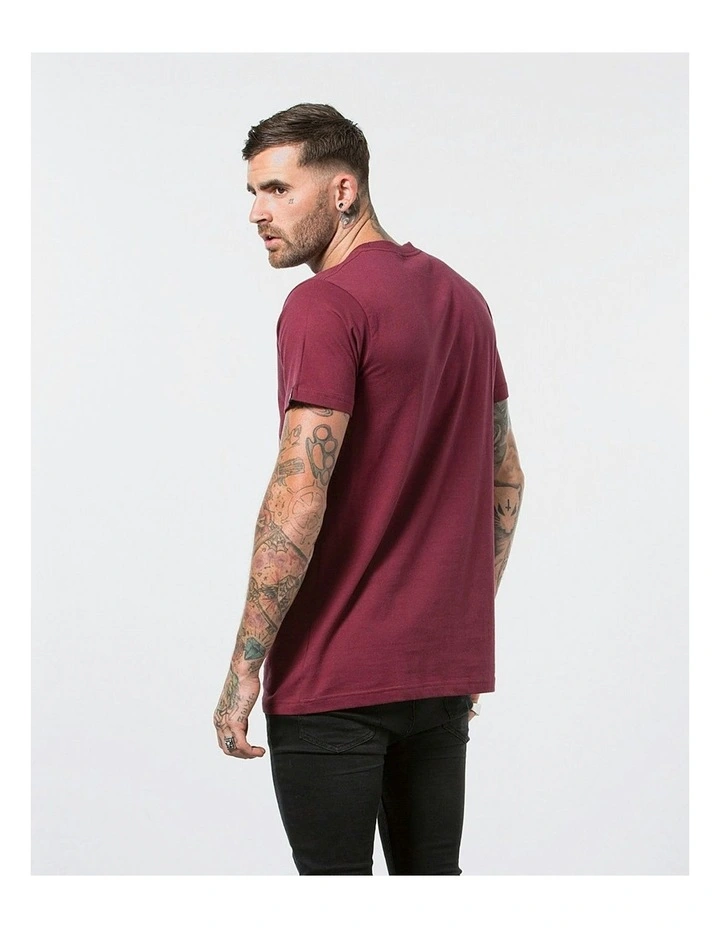 Revolution Tee in Burdundy image 2