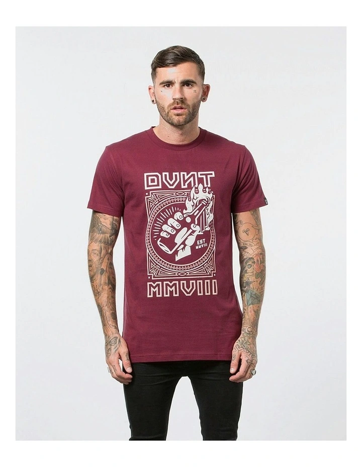 Revolution Tee in Burdundy image 3