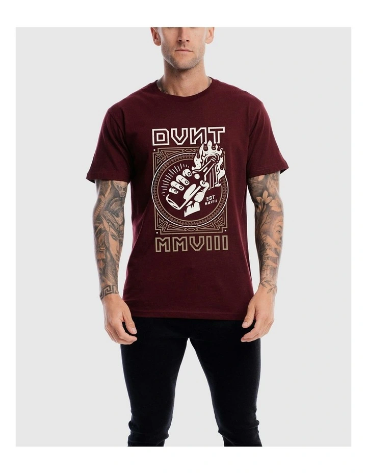 Revolution Tee in Burdundy image 4