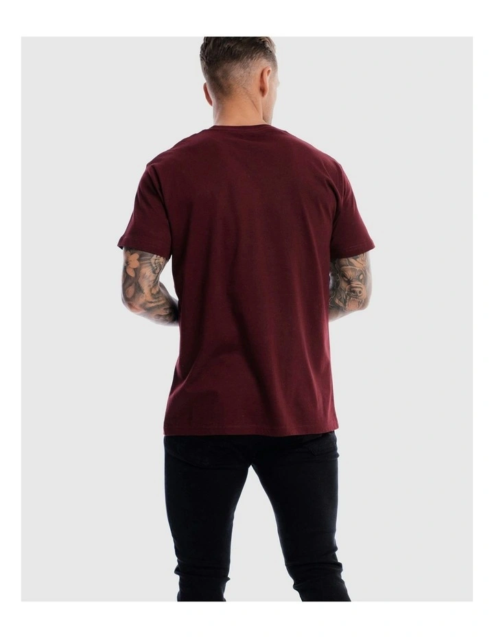 Revolution Tee in Burdundy image 5