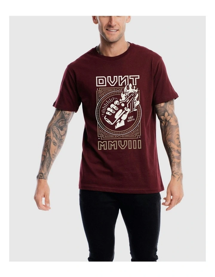 Revolution Tee in Burdundy image 6