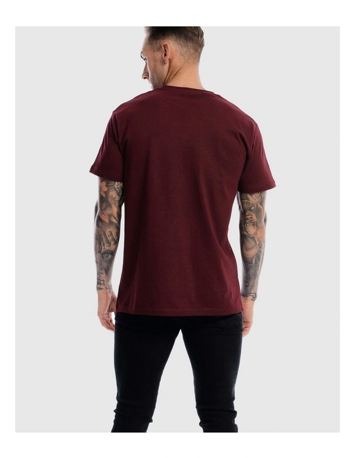 Revolution Tee in Burdundy image 7