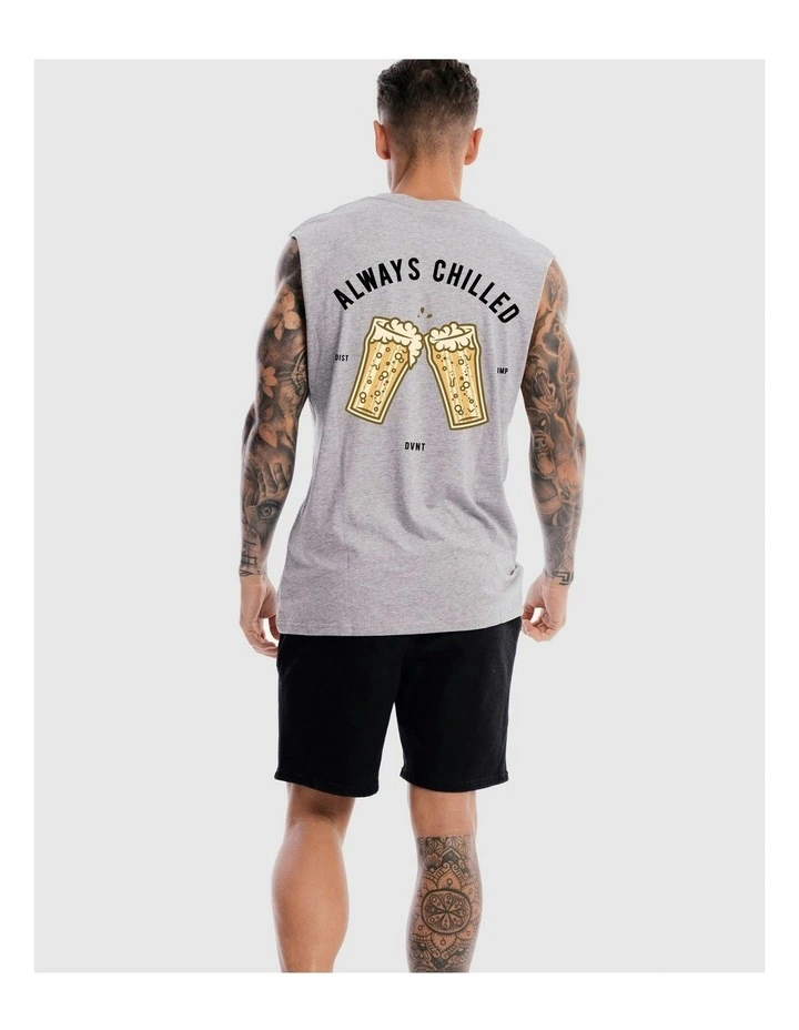 Always Chilled Tank in Grey Marle image 4