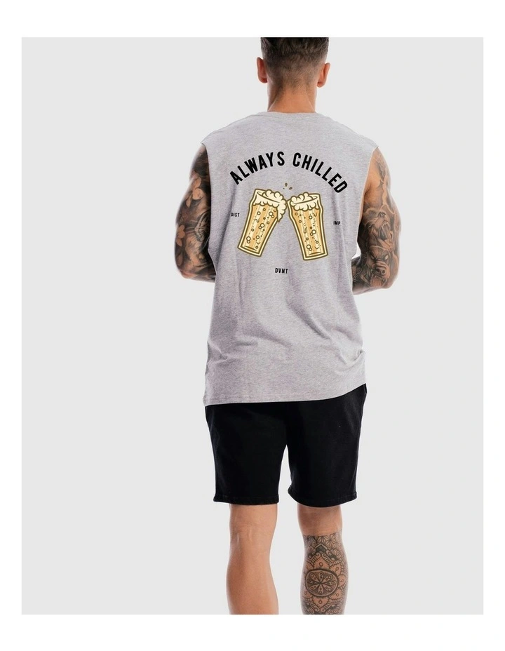 Always Chilled Tank in Grey Marle image 6