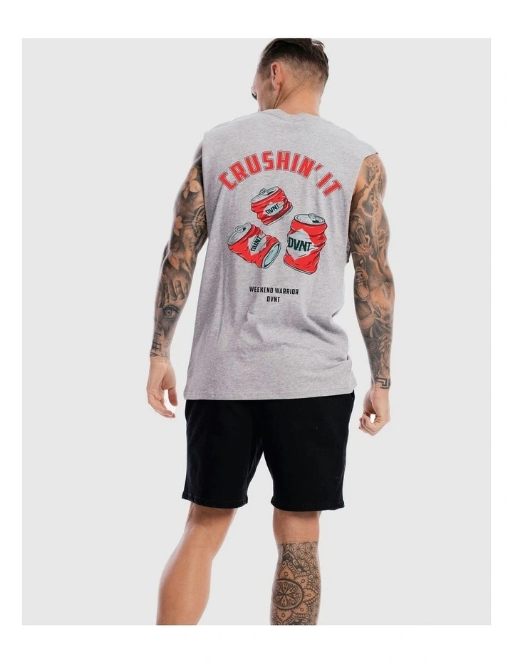 Crushin It Tank in Grey Marle image 4