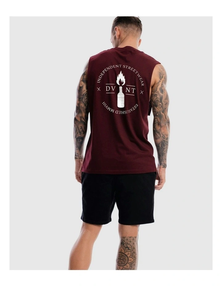 Emblem 2.0 Tank in Burgundy image 4