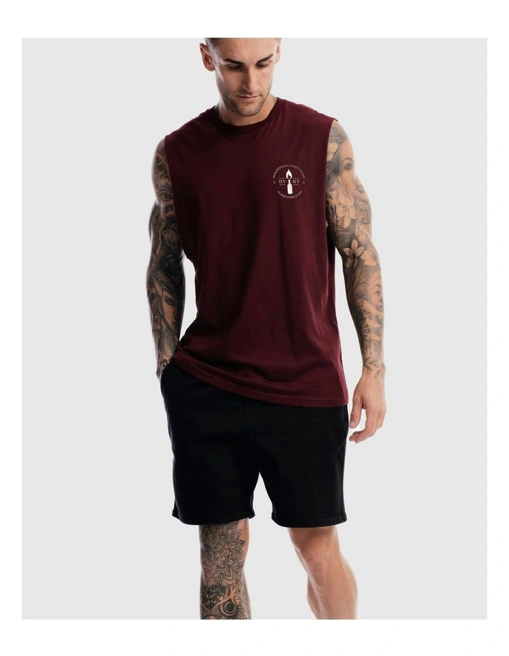 Emblem 2.0 Tank in Burgundy image 5