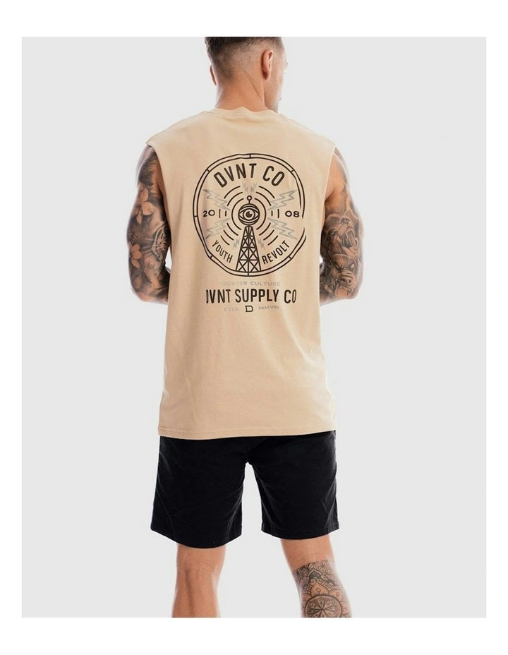 Radio Revolt Tank in Camel image 2